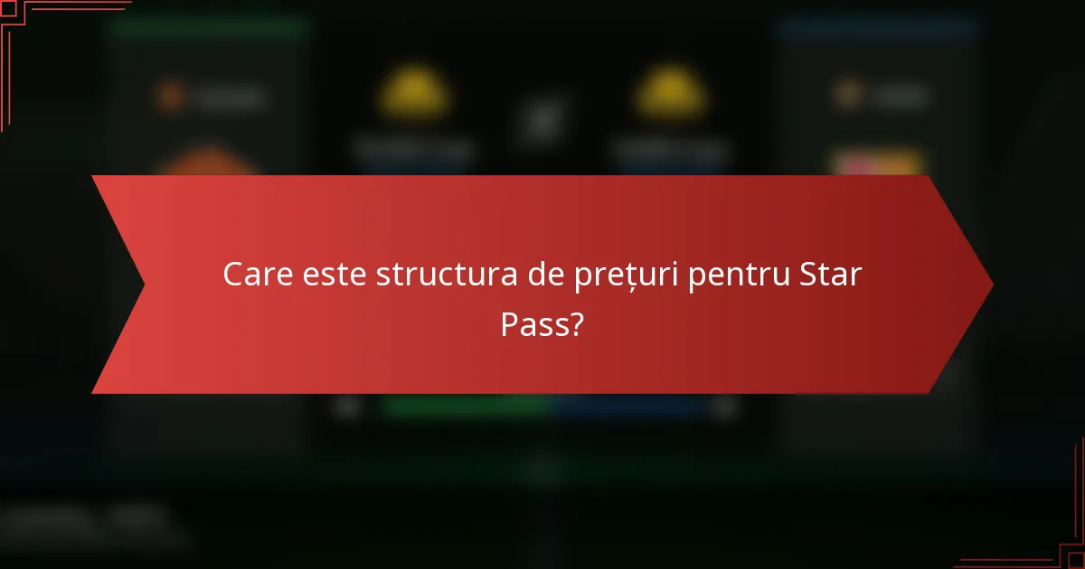 Care este structura de prețuri pentru Star Pass?